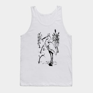 Grey Heron Tank Top